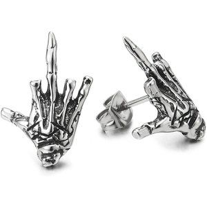 Punk Vintage Skeleton Stainless Steel Earrings